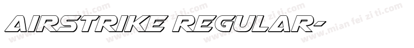 Airstrike Regular字体转换